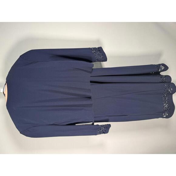 NWT Jessica Howard 2 Piece Set Navy Dress with Matching Jacket Size 6 - Picture 3 of 9